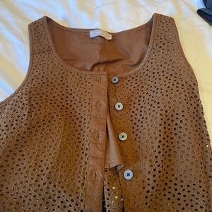 Everlane Chocolate Brown Vest/top